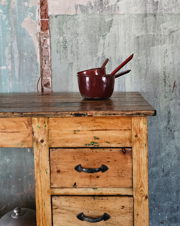 Mesa industrial para isla de cocina - Imagen 4