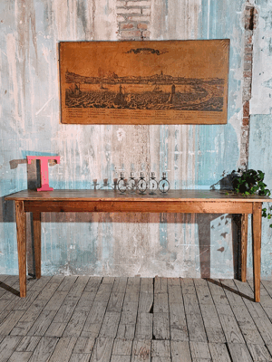 Mesa cónsola en madera de pino