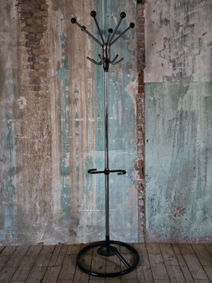 Perchero de metal cromado, años 70