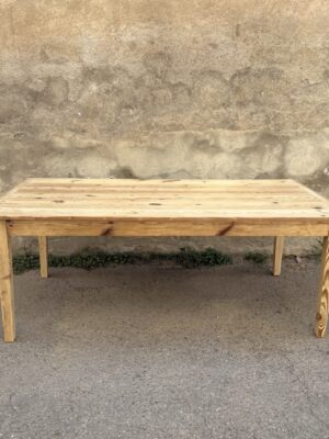 Mesa de pino lavado de los años 40